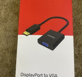 DisplayPort to VGA Female Converter